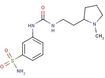 3-[({[2-(1-methylpyrrolidin-2-yl)ethyl]amino}carbonyl)amino]benzenesulfonamide