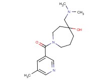 4-[(dimethylamino)methyl]-1-[(5-methyl-3-pyridinyl)carbonyl]-4-azepanol