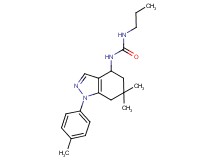 N-[6,6-dimethyl-1-(4-methylphenyl)-4,5,6,7-tetrahydro-1H-indazol-4-yl]-N'-propylurea