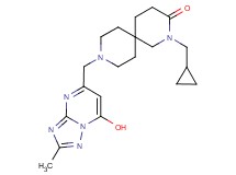 2-(cyclopropylmethyl)-9-[(7-hydroxy-2-methyl[1,2,4]triazolo[1,5-a]pyrimidin-5-yl)methyl]-2,9-diazaspiro[5.5]undecan-3-one