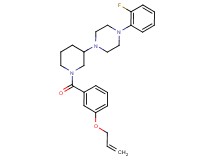 1-{1-[3-(allyloxy)benzoyl]-3-piperidinyl}-4-(2-fluorophenyl)piperazine