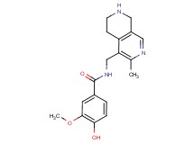 4-hydroxy-3-methoxy-N-[(3-methyl-5,6,7,8-tetrahydro-2,7-naphthyridin-4-yl)methyl]benzamide