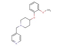 4-{[4-(2-methoxyphenoxy)-1-piperidinyl]methyl}pyridine
