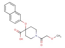 1-(methoxyacetyl)-4-(2-naphthyloxy)-4-piperidinecarboxylic acid