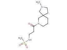 N-[3-(2-methyl-2,7-diazaspiro[4.5]dec-7-yl)-3-oxopropyl]methanesulfonamide