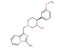 (3S*,4S*)-4-(3-methoxyphenyl)-1-[(3-methylimidazo[1,5-a]pyridin-1-yl)methyl]piperidin-3-ol
