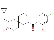 8-(4-chloro-2-hydroxybenzoyl)-2-(cyclopropylmethyl)-2,8-diazaspiro[5.5]undecan-3-one