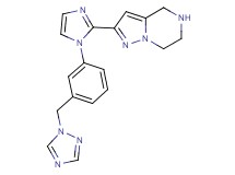 2-{1-[3-(1H-1,2,4-triazol-1-ylmethyl)phenyl]-1H-imidazol-2-yl}-4,5,6,7-tetrahydropyrazolo[1,5-a]pyrazine hydrochloride