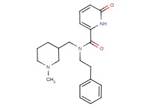 N-[(1-methylpiperidin-3-yl)methyl]-6-oxo-N-(2-phenylethyl)-1,6-dihydropyridine-2-carboxamide
