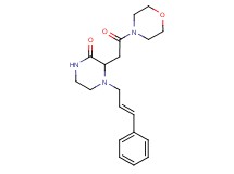 3-[2-(4-morpholinyl)-2-oxoethyl]-4-[(2E)-3-phenyl-2-propen-1-yl]-2-piperazinone