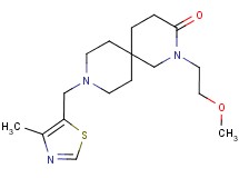 2-(2-methoxyethyl)-9-[(4-methyl-1,3-thiazol-5-yl)methyl]-2,9-diazaspiro[5.5]undecan-3-one