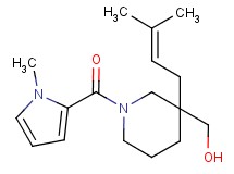 {3-(3-methyl-2-buten-1-yl)-1-[(1-methyl-1H-pyrrol-2-yl)carbonyl]-3-piperidinyl}methanol