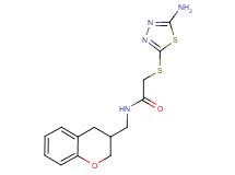 2-[(5-amino-1,3,4-thiadiazol-2-yl)thio]-N-(3,4-dihydro-2H-chromen-3-ylmethyl)acetamide
