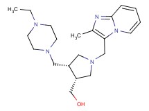 {(3R*,4R*)-4-[(4-ethylpiperazin-1-yl)methyl]-1-[(2-methylimidazo[1,2-a]pyridin-3-yl)methyl]pyrrolidin-3-yl}methanol