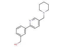 {3-[5-(piperidin-1-ylmethyl)pyridin-2-yl]phenyl}methanol
