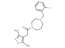 1-[(3,5-dimethyl-4-isoxazolyl)acetyl]-4-(2-fluorobenzyl)-1,4-diazepane