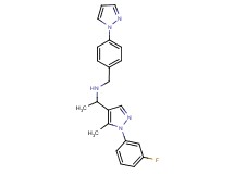 1-[1-(3-fluorophenyl)-5-methyl-1H-pyrazol-4-yl]-N-[4-(1H-pyrazol-1-yl)benzyl]ethanamine