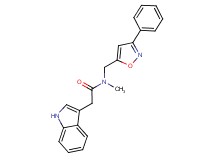 2-(1H-indol-3-yl)-N-methyl-N-[(3-phenyl-5-isoxazolyl)methyl]acetamide