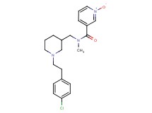 N-({1-[2-(4-chlorophenyl)ethyl]-3-piperidinyl}methyl)-N-methylnicotinamide 1-oxide