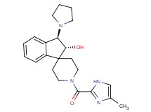 (2R*,3R*)-1'-[(4-methyl-1H-imidazol-2-yl)carbonyl]-3-(1-pyrrolidinyl)-2,3-dihydrospiro[indene-1,4'-piperidin]-2-ol