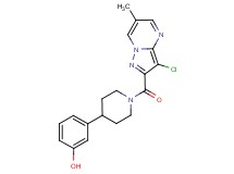 3-{1-[(3-chloro-6-methylpyrazolo[1,5-a]pyrimidin-2-yl)carbonyl]piperidin-4-yl}phenol