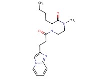 3-butyl-4-(3-imidazo[1,2-a]pyridin-2-ylpropanoyl)-1-methyl-2-piperazinone
