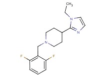 1-(2,6-difluorobenzyl)-4-(1-ethyl-1H-imidazol-2-yl)piperidine