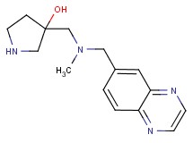 3-{[methyl(6-quinoxalinylmethyl)amino]methyl}-3-pyrrolidinol dihydrochloride