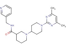 1'-(4,6-dimethylpyrimidin-2-yl)-N-(pyridin-3-ylmethyl)-1,4'-bipiperidine-3-carboxamide