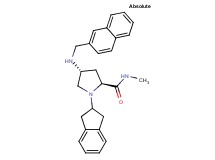 (4R)-1-(2,3-dihydro-1H-inden-2-yl)-N-methyl-4-[(2-naphthylmethyl)amino]-L-prolinamide