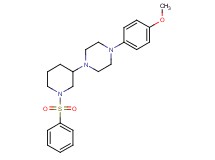 1-(4-methoxyphenyl)-4-[1-(phenylsulfonyl)-3-piperidinyl]piperazine