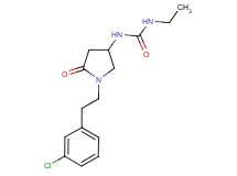 N-{1-[2-(3-chlorophenyl)ethyl]-5-oxo-3-pyrrolidinyl}-N'-ethylurea
