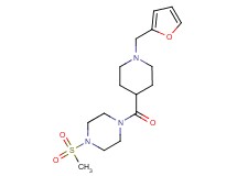 1-{[1-(2-furylmethyl)-4-piperidinyl]carbonyl}-4-(methylsulfonyl)piperazine