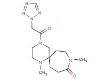 1,9-dimethyl-4-(2H-tetrazol-2-ylacetyl)-1,4,9-triazaspiro[5.6]dodecan-10-one