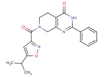 7-[(5-isopropylisoxazol-3-yl)carbonyl]-2-phenyl-5,6,7,8-tetrahydropyrido[3,4-d]pyrimidin-4(3H)-one