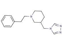 1-(2-phenylethyl)-3-(4H-1,2,4-triazol-4-ylmethyl)piperidine