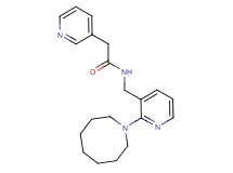 N-{[2-(1-azocanyl)-3-pyridinyl]methyl}-2-(3-pyridinyl)acetamide