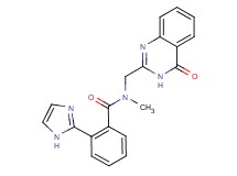 2-(1H-imidazol-2-yl)-N-methyl-N-[(4-oxo-3,4-dihydro-2-quinazolinyl)methyl]benzamide