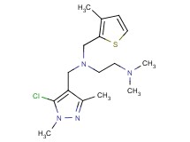 N-[(5-chloro-1,3-dimethyl-1H-pyrazol-4-yl)methyl]-N',N'-dimethyl-N-[(3-methyl-2-thienyl)methyl]ethane-1,2-diamine
