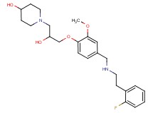 1-{3-[4-({[2-(2-fluorophenyl)ethyl]amino}methyl)-2-methoxyphenoxy]-2-hydroxypropyl}-4-piperidinol