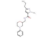 1-methyl-N-[(4-phenyl-2-morpholinyl)methyl]-3-propyl-1H-pyrazole-5-carboxamide