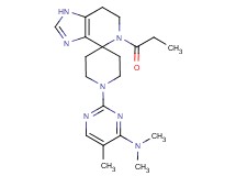 N,N,5-trimethyl-2-(5-propionyl-1,5,6,7-tetrahydro-1'H-spiro[imidazo[4,5-c]pyridine-4,4'-piperidin]-1'-yl)pyrimidin-4-amine