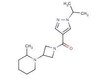 1-{1-[(1-isopropyl-1H-pyrazol-4-yl)carbonyl]-3-azetidinyl}-2-methylpiperidine