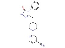 2-{4-[(5-oxo-4-phenyl-4,5-dihydro-1H-1,2,4-triazol-3-yl)methyl]piperidin-1-yl}isonicotinonitrile