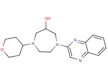 1-quinoxalin-2-yl-4-(tetrahydro-2H-pyran-4-yl)-1,4-diazepan-6-ol