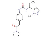 N-[1-(1-methyl-1H-pyrazol-5-yl)propyl]-N'-[4-(2-oxo-2-pyrrolidin-1-ylethyl)phenyl]urea
