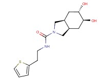 (3aR*,5S*,6S*,7aS*)-5,6-dihydroxy-N-[2-(2-thienyl)ethyl]octahydro-2H-isoindole-2-carboxamide
