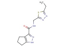 N-[(5-ethyl-1,3,4-thiadiazol-2-yl)methyl]-1,4,5,6-tetrahydrocyclopenta[c]pyrazole-3-carboxamide