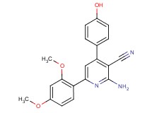 2-amino-6-(2,4-dimethoxyphenyl)-4-(4-hydroxyphenyl)nicotinonitrile