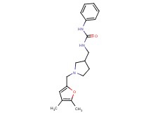N-({1-[(4,5-dimethyl-2-furyl)methyl]pyrrolidin-3-yl}methyl)-N'-phenylurea
